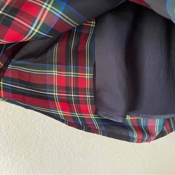 VINEYARD VINES | Jolly Plaid Taffeta Skirt with Tie Sash Belt NWT Size 10 - Picture 11 of 14